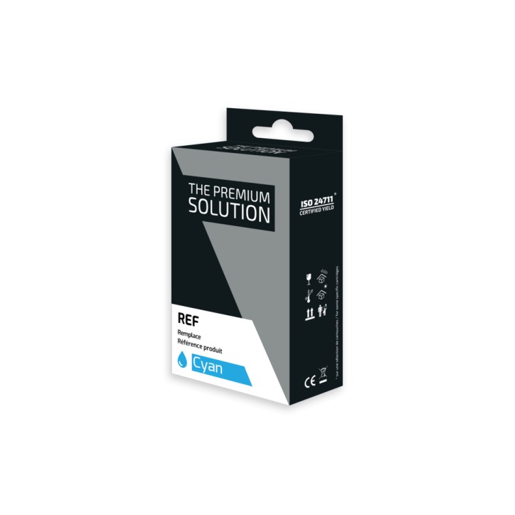 Canon 590 - Recharge d'encre compatible GI-590, 1604C001, Gi-490, 0664C001 - Cyan