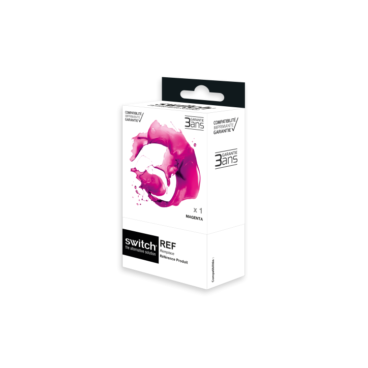 SWITCH hp H912XLM Cartouche compatible avec 3YL82AE - Magenta